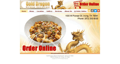 Desktop Screenshot of golddragonirving.com